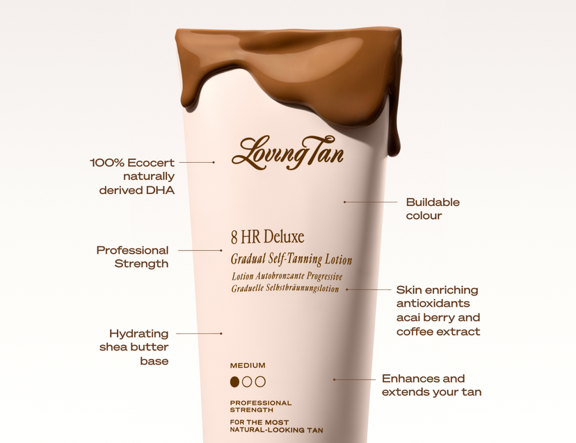 FAQ Banner of 8 HR Deluxe Gradual Self-Tanning Lotion Medium